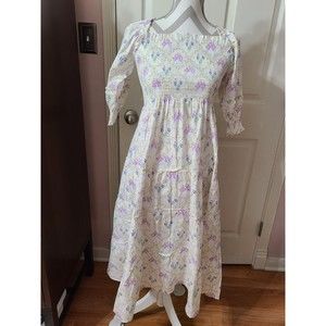 NWT Hill House x Phenomenal Brigerton  Ellie in Lavender Floral Nap Dress XS